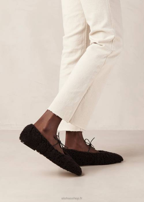 femmesP64N561 Alohas sway furry - ballerines en fourrure marron