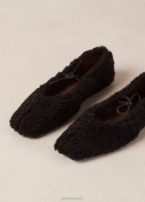 femmesP64N561 Alohas sway furry - ballerines en fourrure marron
