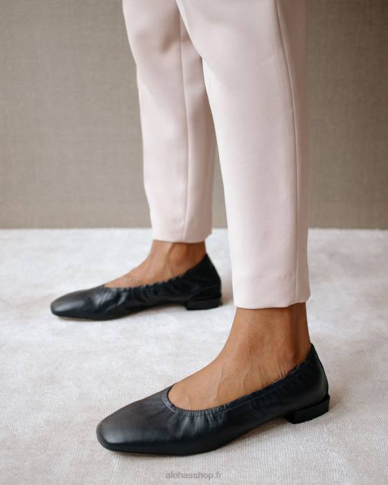 femmes noir P64N526 Alohas habibi - ballerines noires