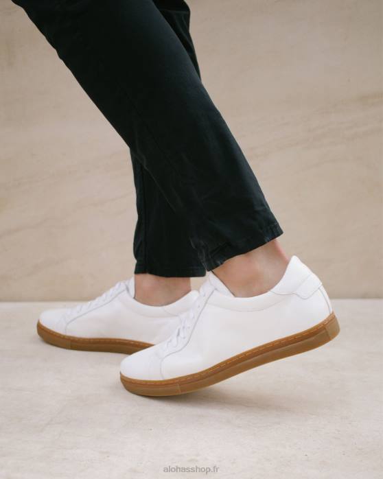 femmesP64N546 Alohas tokyo - baskets en cuir blanc