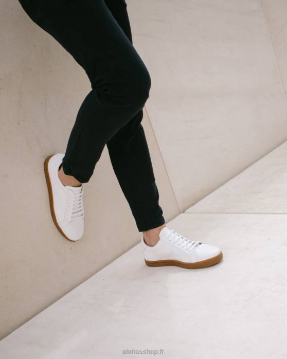 femmesP64N546 Alohas tokyo - baskets en cuir blanc