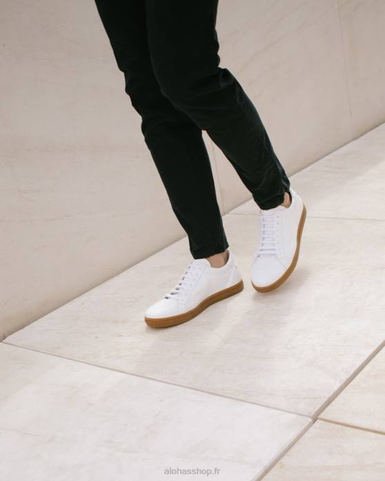 femmesP64N546 Alohas tokyo - baskets en cuir blanc