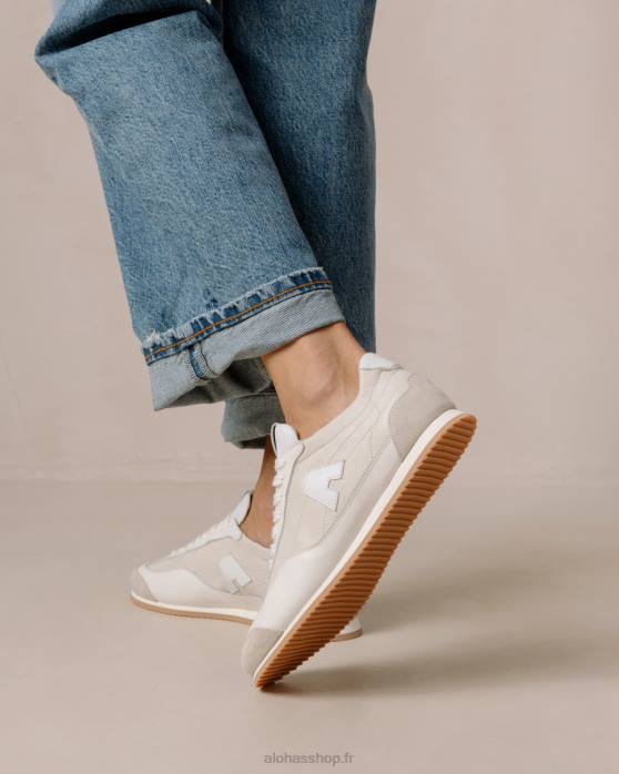 femmes brouillard P64N399 Alohas tb.70 - baskets en cuir gris