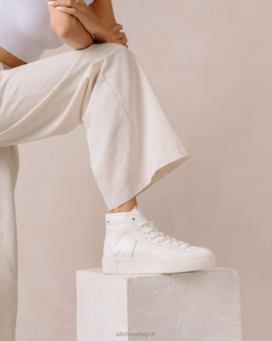 femmes crème P64N262 Alohas tb.35 - baskets en cuir blanc