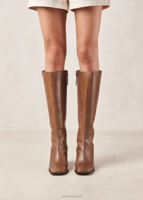 femmes chameau P64N476 Alohas north - bottes en cuir marron