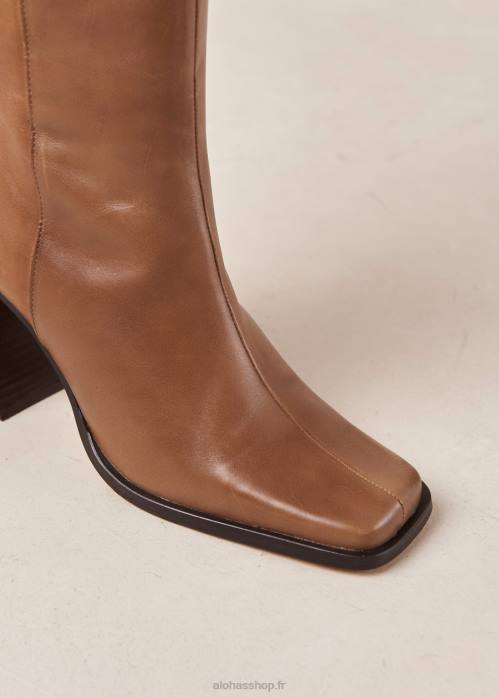 femmes chameau P64N476 Alohas north - bottes en cuir marron