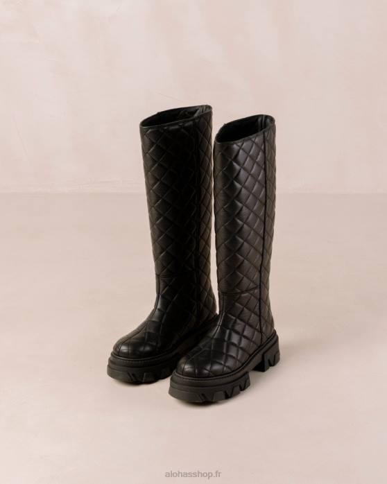 femmes chercheur de but noir P64N100 Alohas katiuska goal digger - bottes en cuir noir