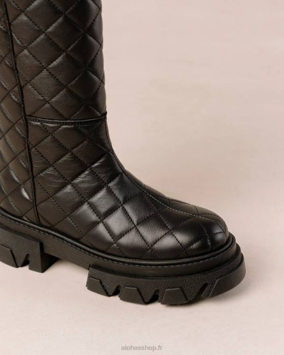femmes chercheur de but noir P64N100 Alohas katiuska goal digger - bottes en cuir noir