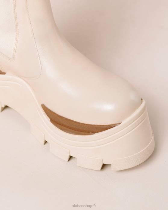 femmes crème de marcona P64N550 Alohas roxie marcona - bottes en cuir blanc