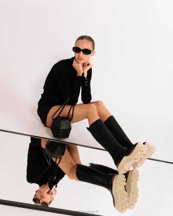 femmes marcona noir P64N551 Alohas roxie marcona - bottes en cuir noir