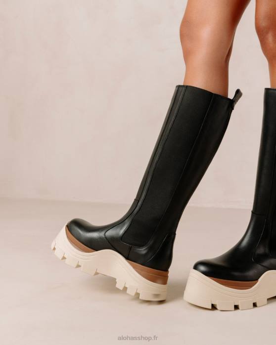 femmes marcona noir P64N551 Alohas roxie marcona - bottes en cuir noir