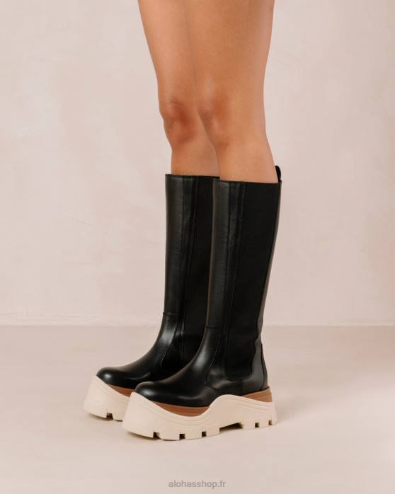 femmes marcona noir P64N551 Alohas roxie marcona - bottes en cuir noir