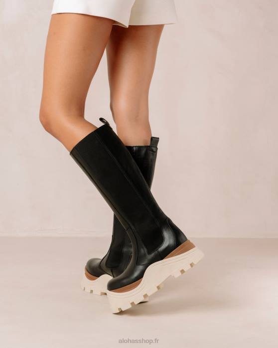 femmes marcona noir P64N551 Alohas roxie marcona - bottes en cuir noir