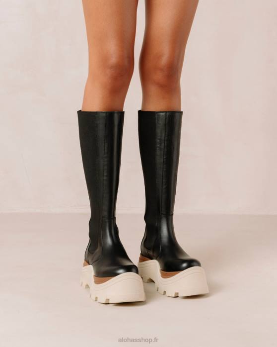 femmes marcona noir P64N551 Alohas roxie marcona - bottes en cuir noir