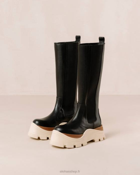 femmes marcona noir P64N551 Alohas roxie marcona - bottes en cuir noir