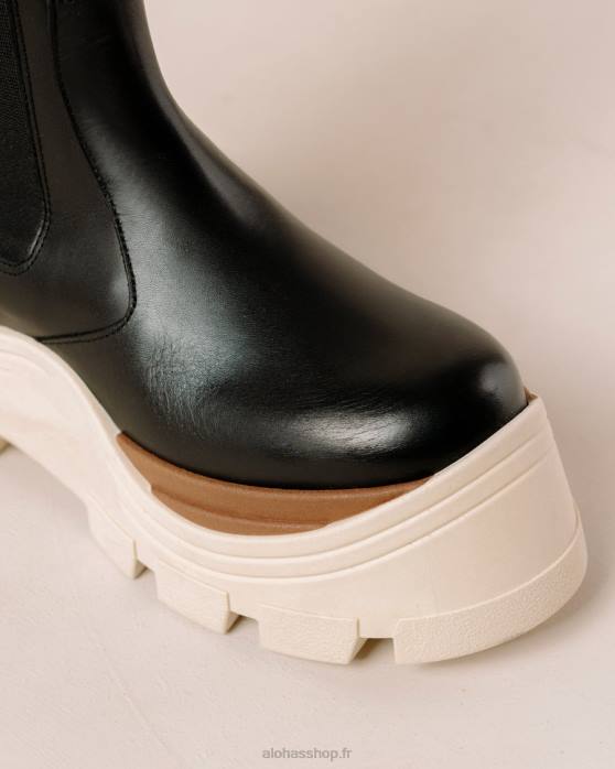 femmes marcona noir P64N551 Alohas roxie marcona - bottes en cuir noir