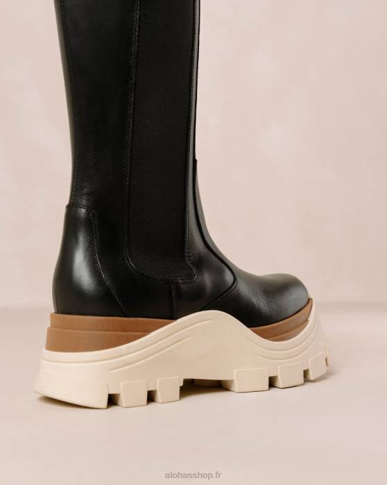 femmes marcona noir P64N551 Alohas roxie marcona - bottes en cuir noir