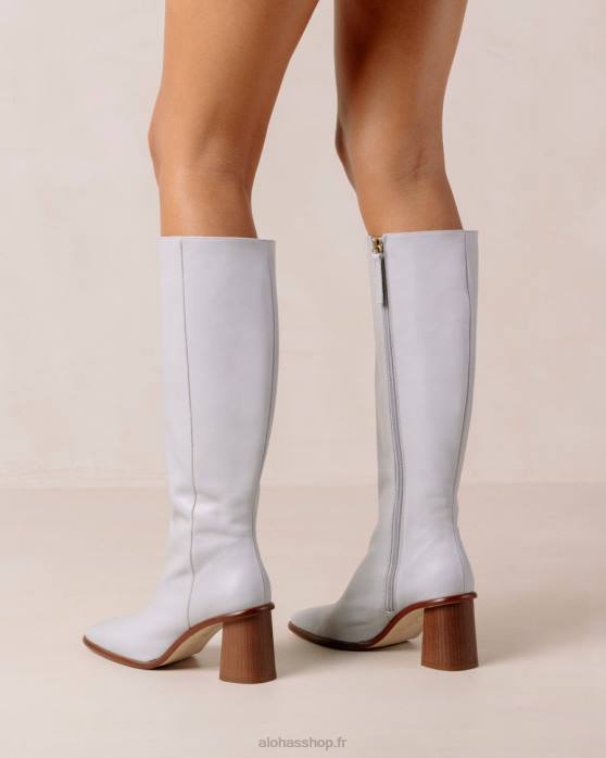 femmes mauve fumé P64N34 Alohas east - bottes hautes au genou mauve smokey