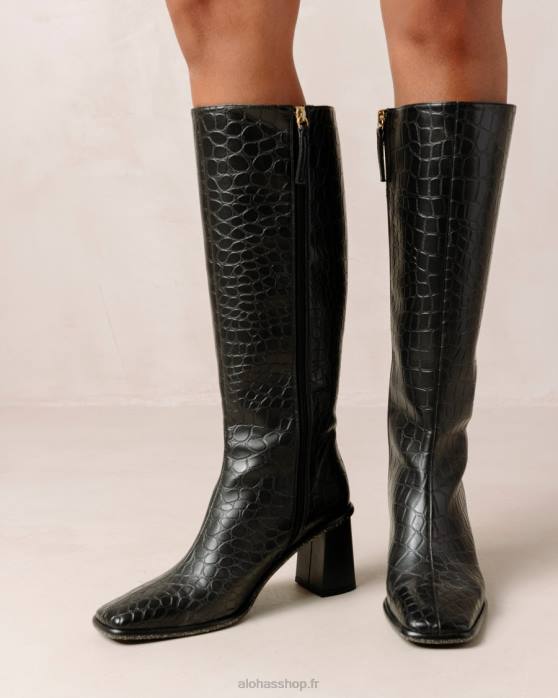 femmes pomme alli noir P64N57 Alohas east apple alli - bottes en cuir végétalien noir