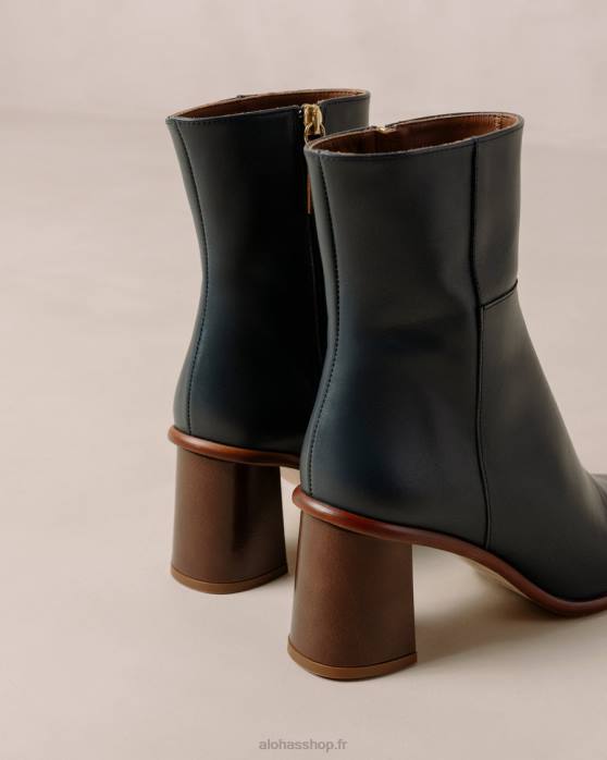 femmes bleu lazuli P64N230 Alohas west vintage - bottes en cuir bleu