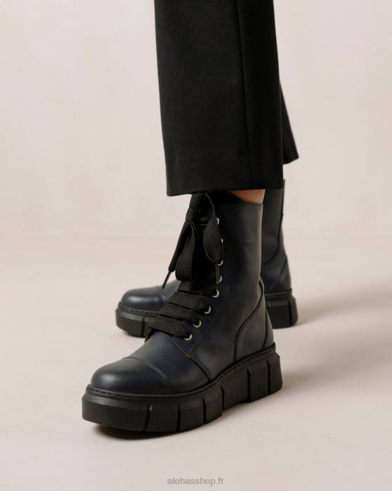 femmes bleu lazuli P64N280 Alohas can can - bottes en cuir bleu