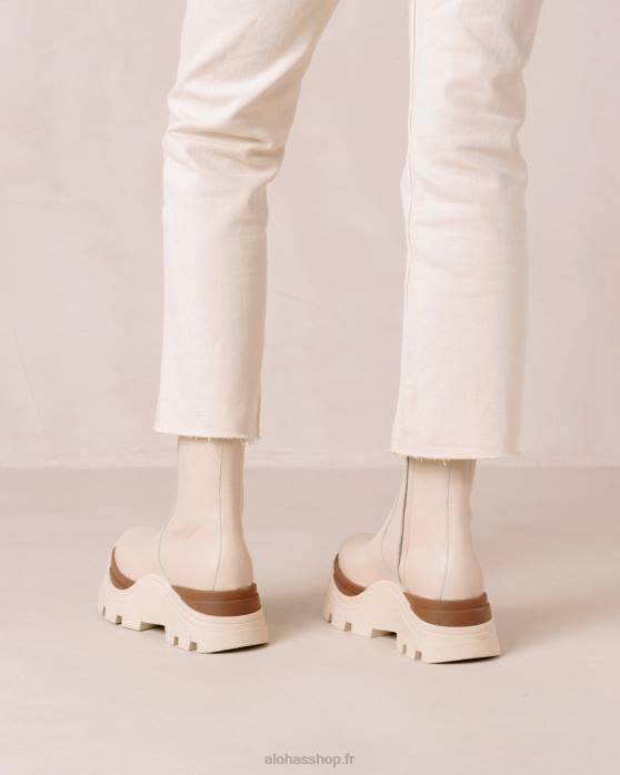 femmes crème de marcona P64N331 Alohas saphir marcona - bottes en cuir blanc