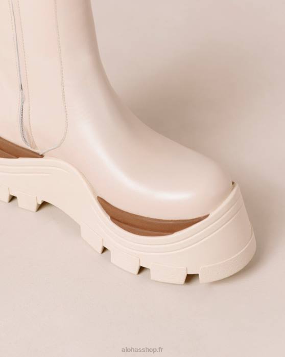 femmes crème de marcona P64N331 Alohas saphir marcona - bottes en cuir blanc