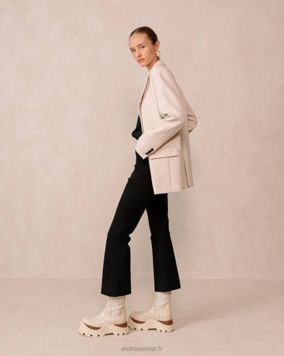 femmes crème de marcona P64N577 Alohas phoenix marcona - bottes en cuir blanc