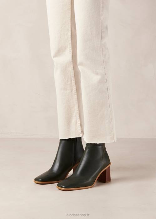 femmes forêt verte P64N458 Alohas west - bottes en cuir vert