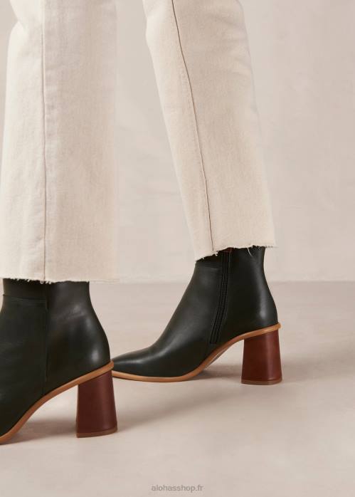 femmes forêt verte P64N458 Alohas west - bottes en cuir vert