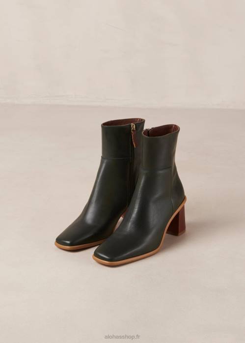 femmes forêt verte P64N458 Alohas west - bottes en cuir vert