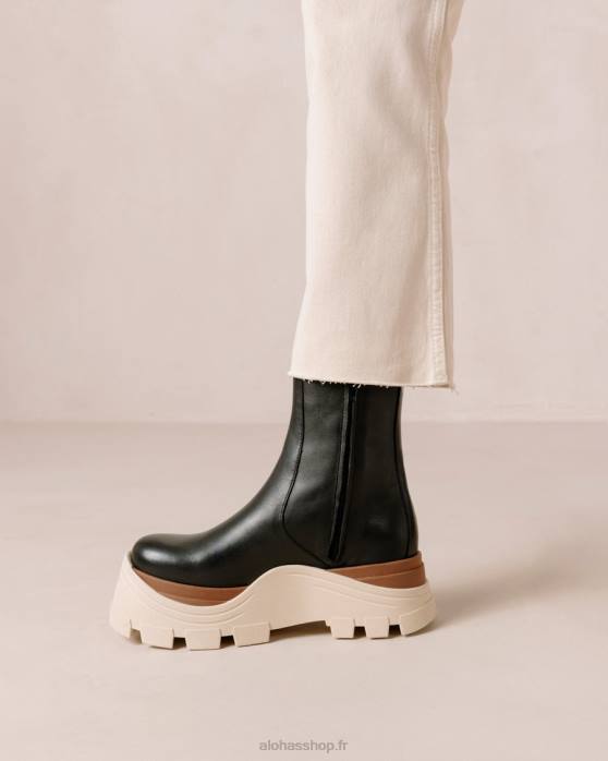 femmes marcona noir P64N332 Alohas saphir marcona - bottes en cuir noir
