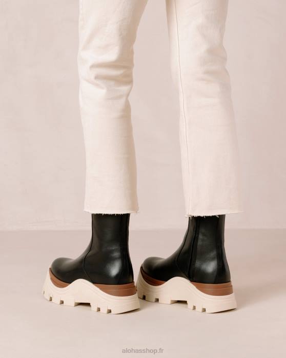 femmes marcona noir P64N332 Alohas saphir marcona - bottes en cuir noir