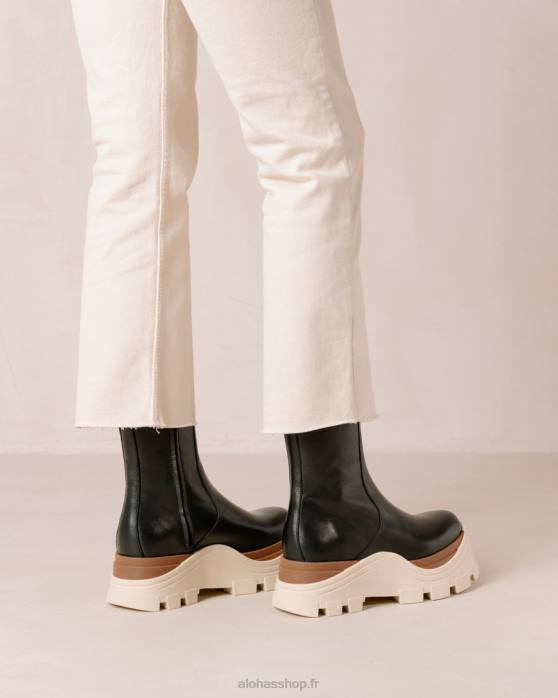 femmes marcona noir P64N332 Alohas saphir marcona - bottes en cuir noir