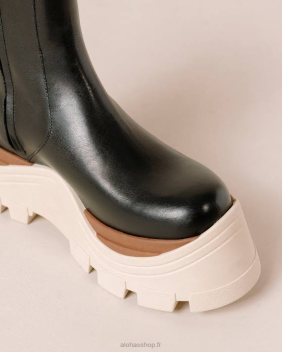 femmes marcona noir P64N332 Alohas saphir marcona - bottes en cuir noir