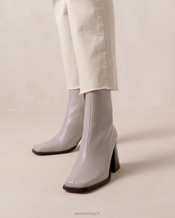 femmes mauve P64N197 Alohas sud - bottes en cuir lilas