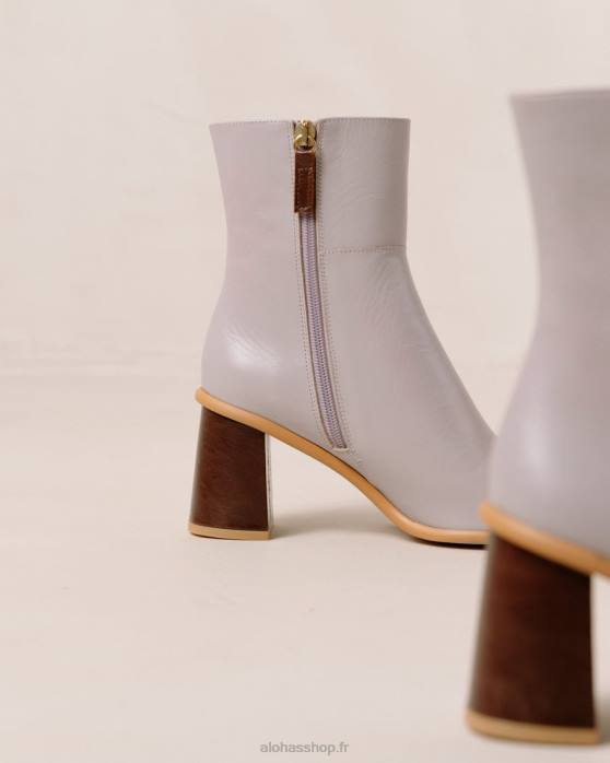 femmes mauve P64N227 Alohas west vintage - bottes en cuir violet