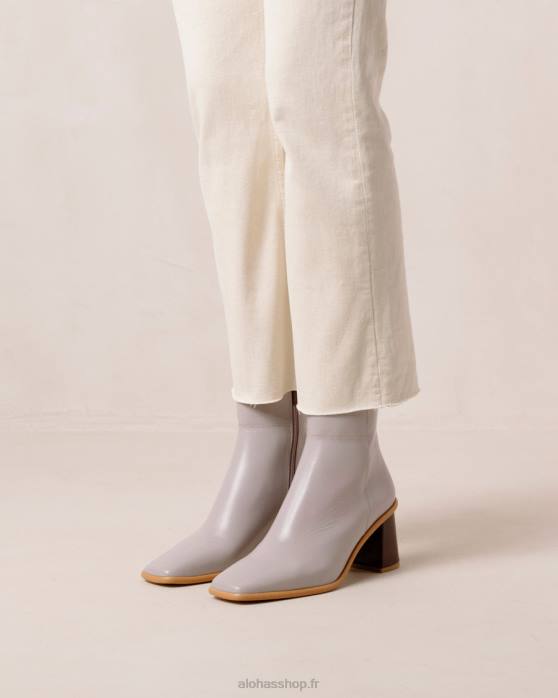 femmes mauve P64N227 Alohas west vintage - bottes en cuir violet