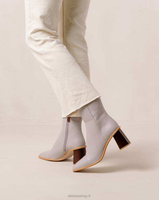 femmes mauve P64N227 Alohas west vintage - bottes en cuir violet