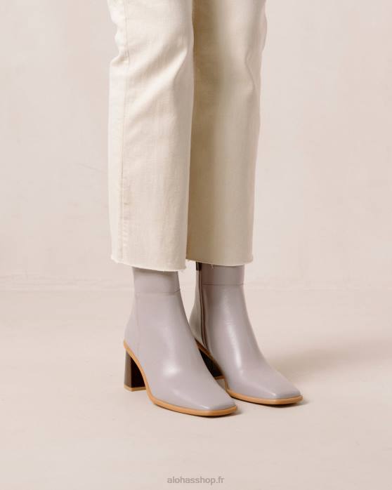 femmes mauve P64N227 Alohas west vintage - bottes en cuir violet