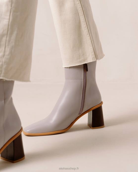 femmes mauve P64N227 Alohas west vintage - bottes en cuir violet