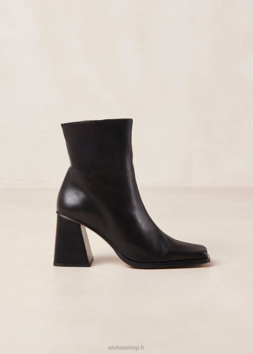 femmes noir P64N145 Alohas sud - bottes en cuir noir