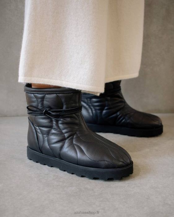 femmes noir P64N562 Alohas bounce - bottes en cuir noir