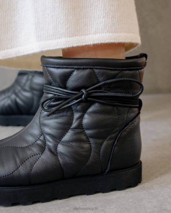 femmes noir P64N562 Alohas bounce - bottes en cuir noir