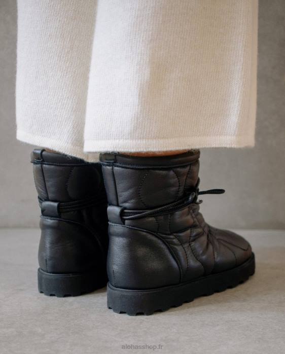 femmes noir P64N562 Alohas bounce - bottes en cuir noir