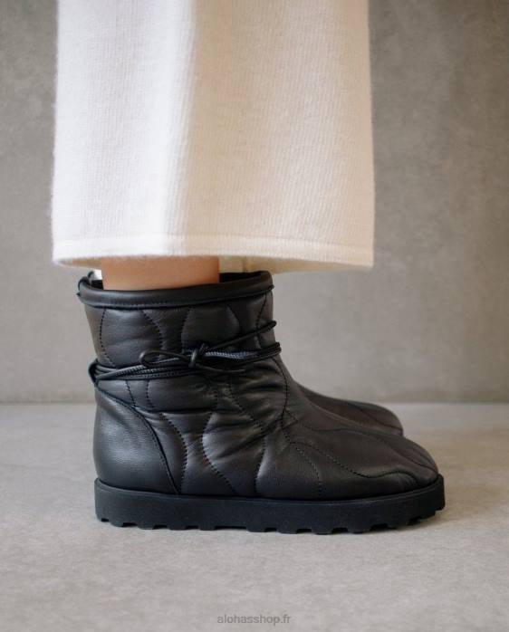 femmes noir P64N562 Alohas bounce - bottes en cuir noir