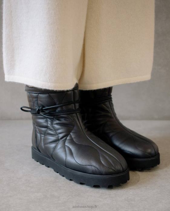 femmes noir P64N562 Alohas bounce - bottes en cuir noir