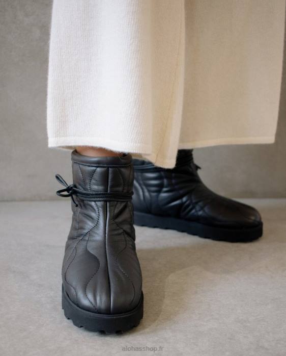 femmes noir P64N562 Alohas bounce - bottes en cuir noir