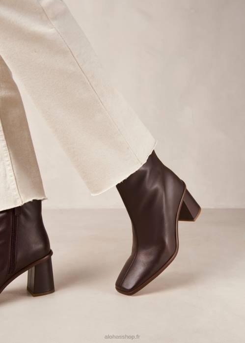 femmes vin du cap bourgogne P64N344 Alohas cape ouest - bottes en cuir rouge