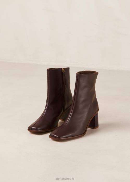 femmes vin du cap bourgogne P64N344 Alohas cape ouest - bottes en cuir rouge